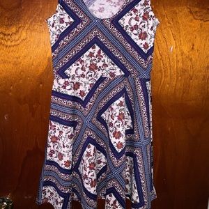 Brand new divided floral print mini dress